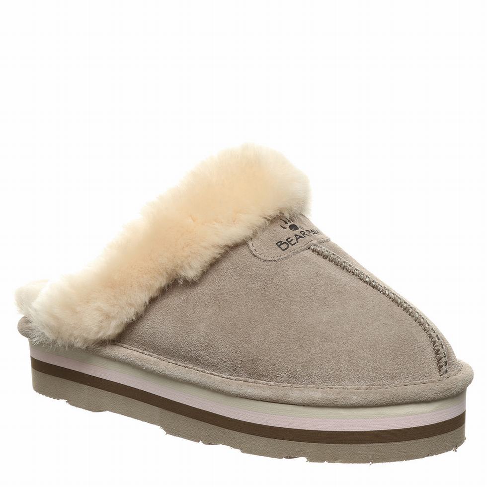 Women Bearpaw Retro Loki Slippers Beige | IWS5218UP