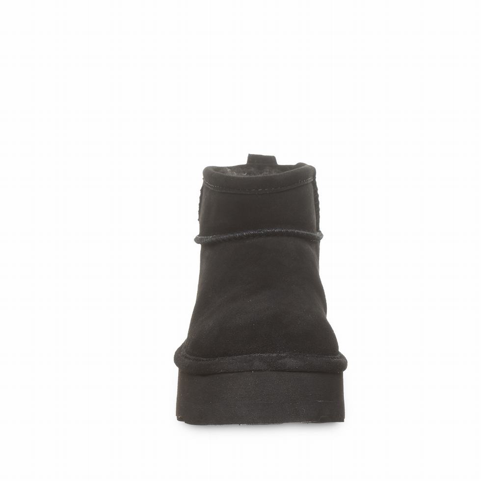 Women Bearpaw Retro Shorty Platform Boots Black | OIC2077GW