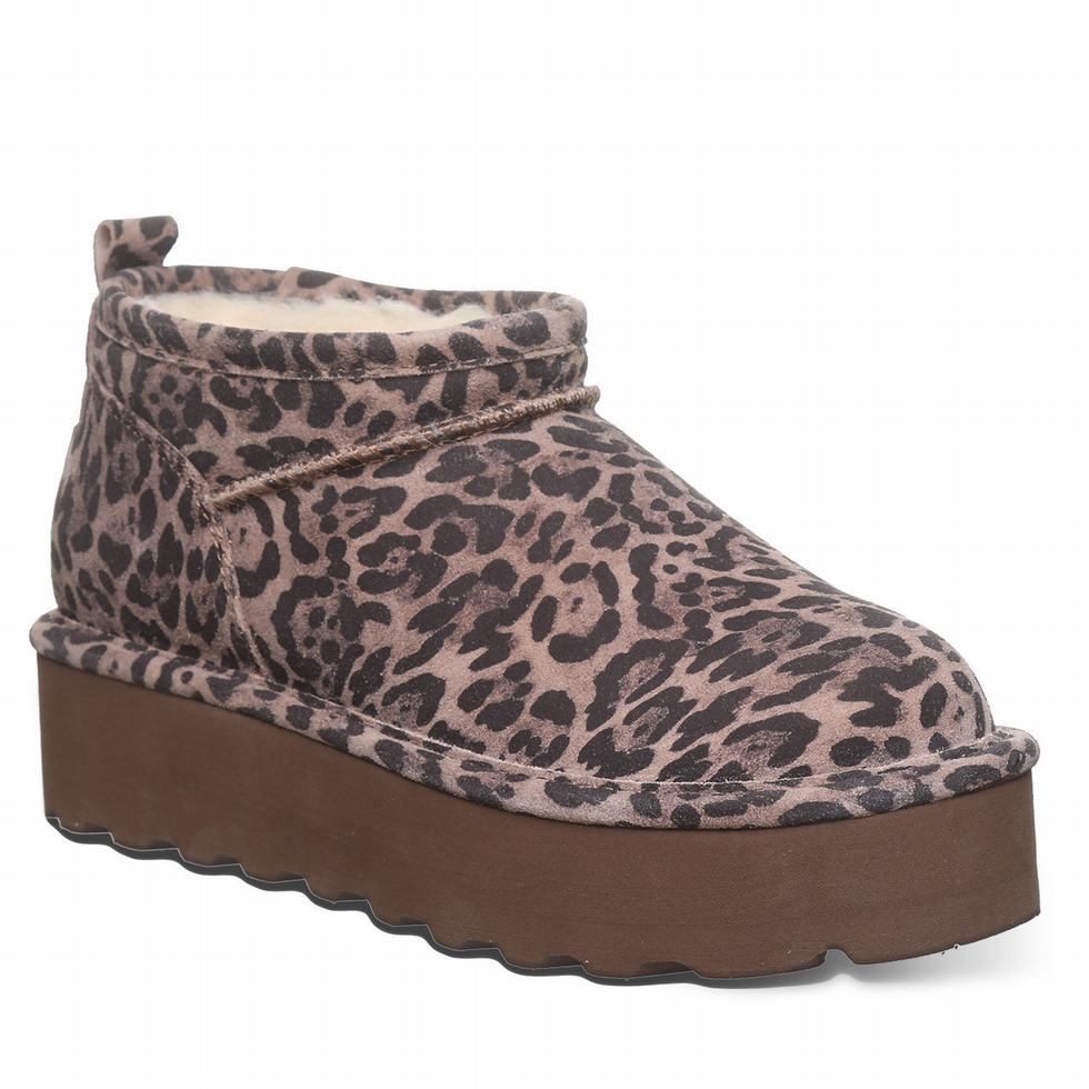 Women Bearpaw Retro Super Shorty Platform Boots Brown | KUN1885LN