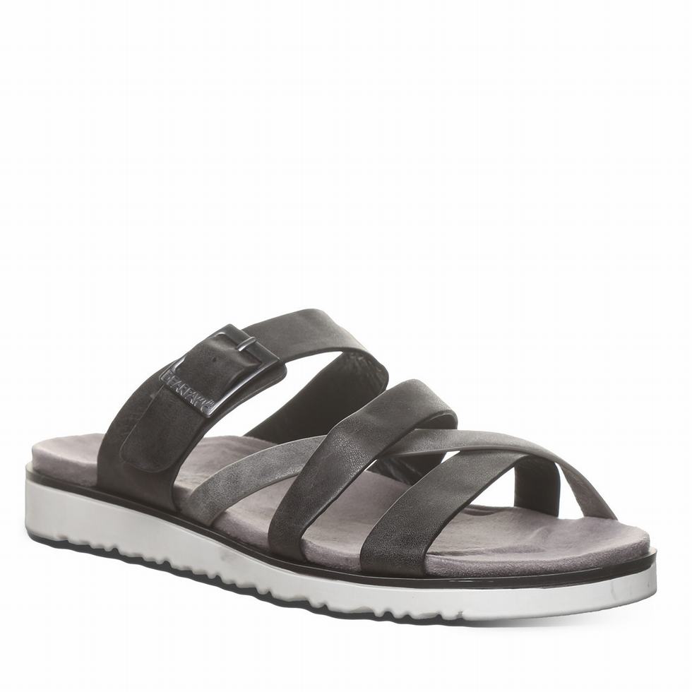 Women Bearpaw Rhodes Sandals Black | PZB4690LW