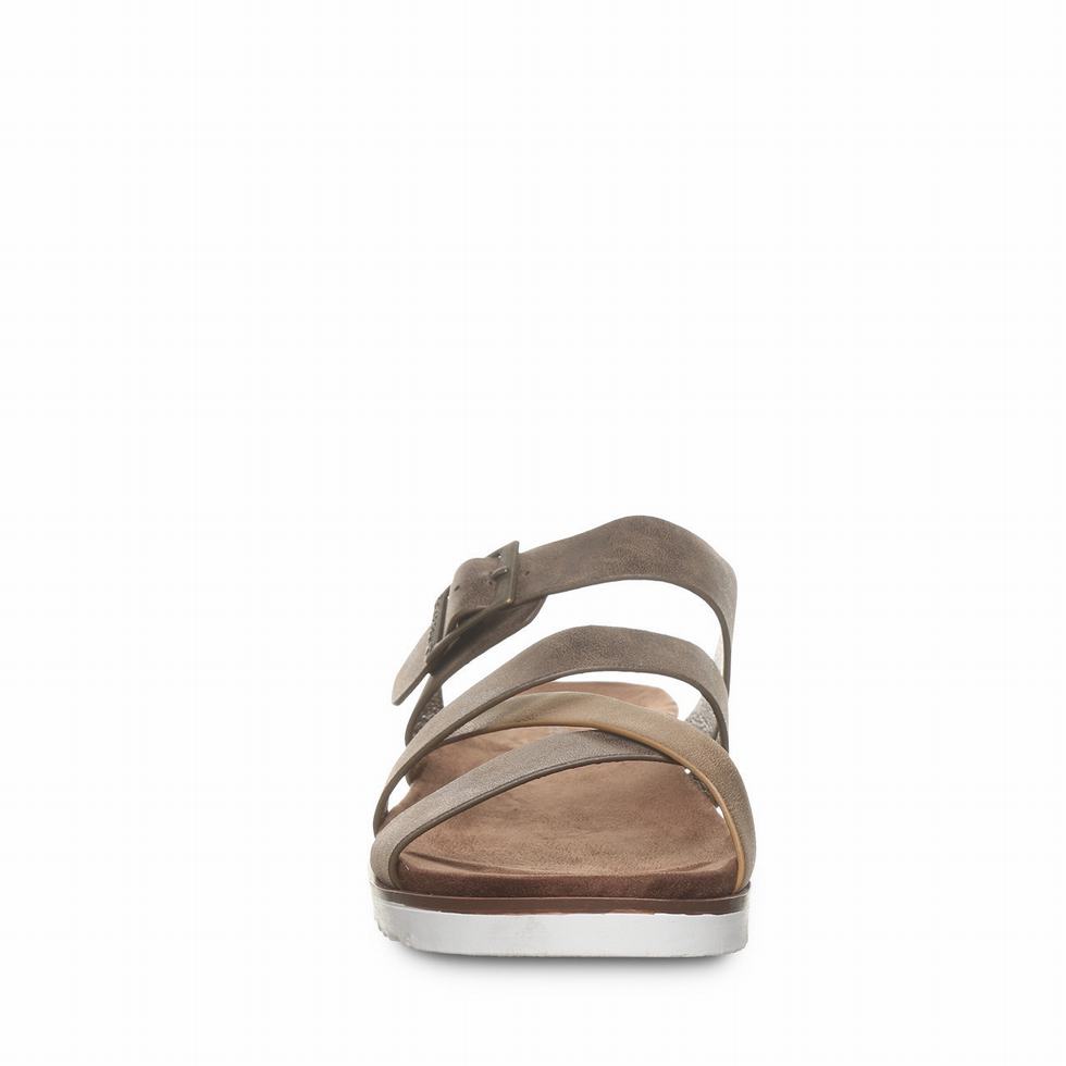 Women Bearpaw Rhodes Sandals Brown | AGQ8682ND