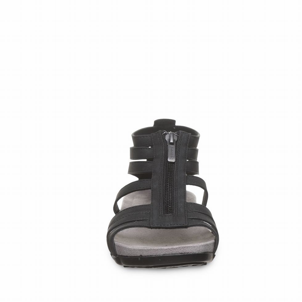 Women Bearpaw Ronda Sandals Black | EBK10081RV