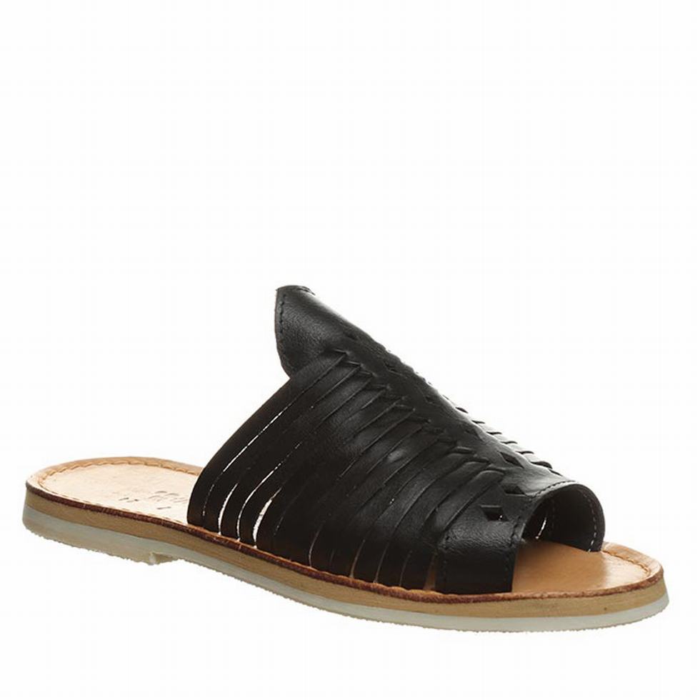 Women Bearpaw Rosa Sandals Black | QTC1585TJ