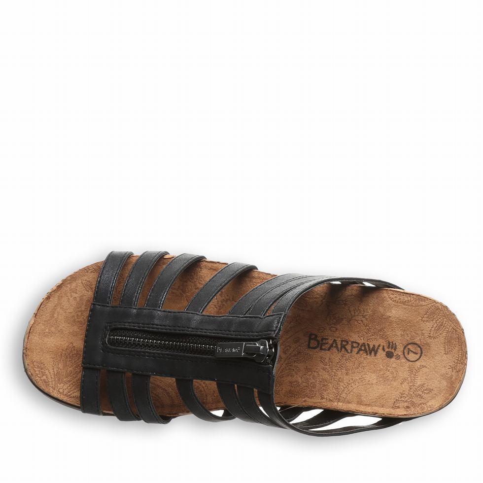 Women Bearpaw Sabrina Sandals Black | GFI7230EH