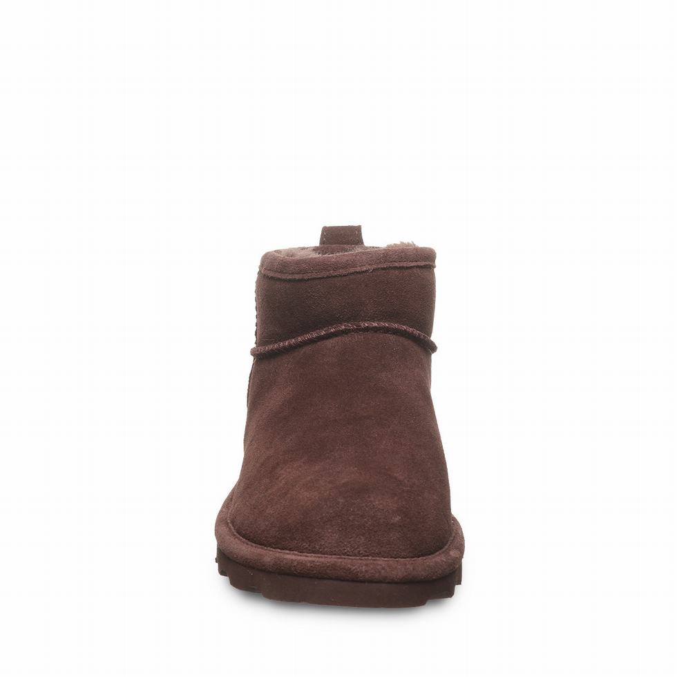 Women Bearpaw Shorty Ankle Boots Brown | ZBR3272DQ