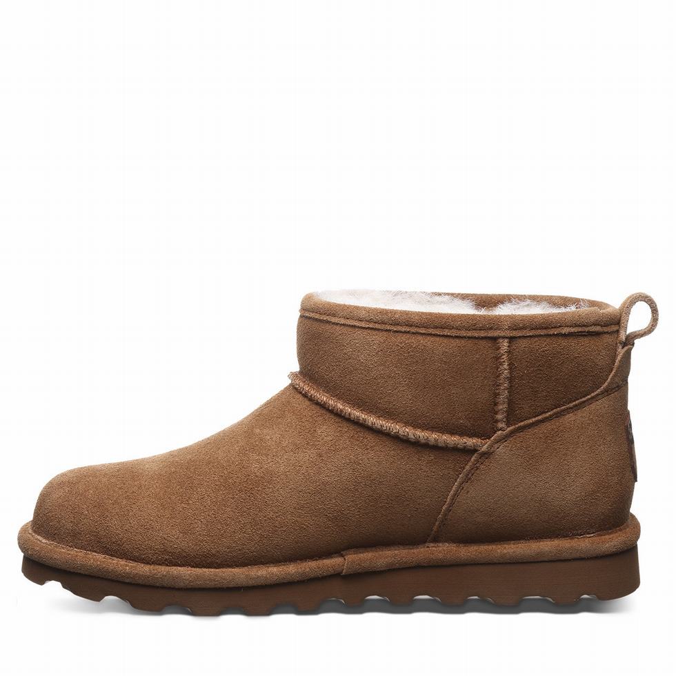 Women Bearpaw Shorty Ankle Boots Brown | WEM6264BD