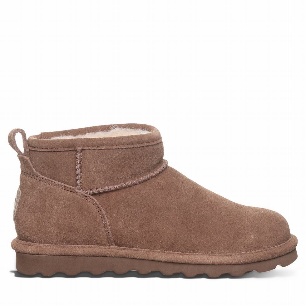 Women Bearpaw Shorty Booties Brown | JYO976KP