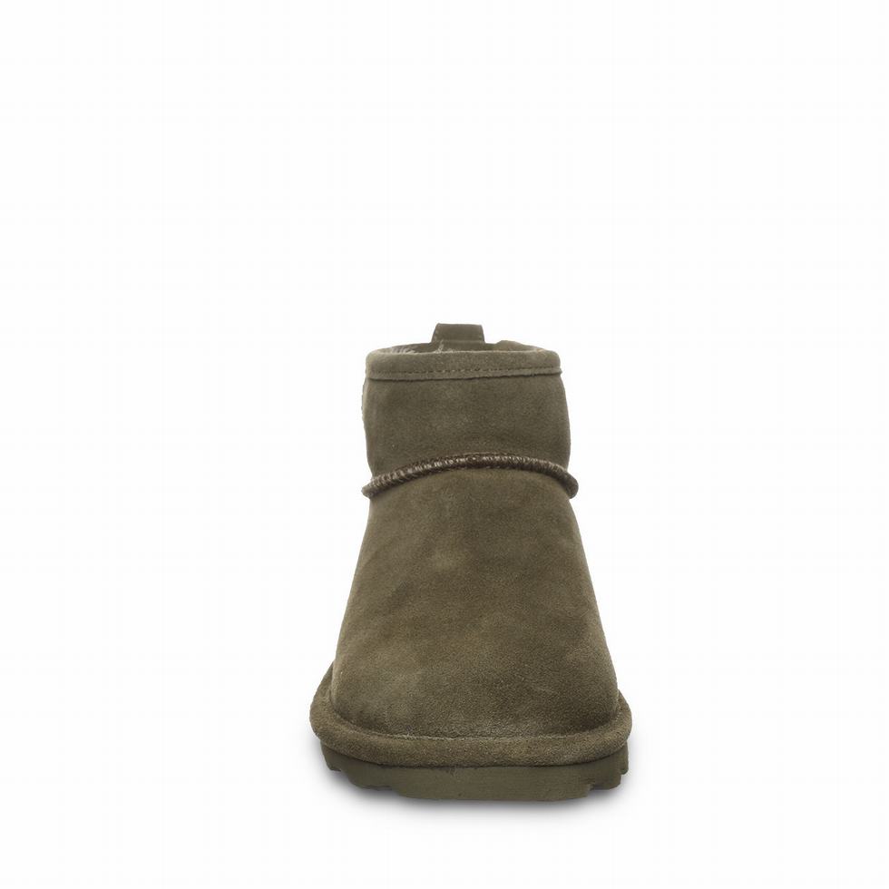 Women Bearpaw Shorty Booties Green | HYC10024CS