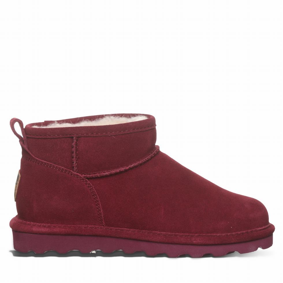 Women Bearpaw Shorty Booties Red | EYE6824WV