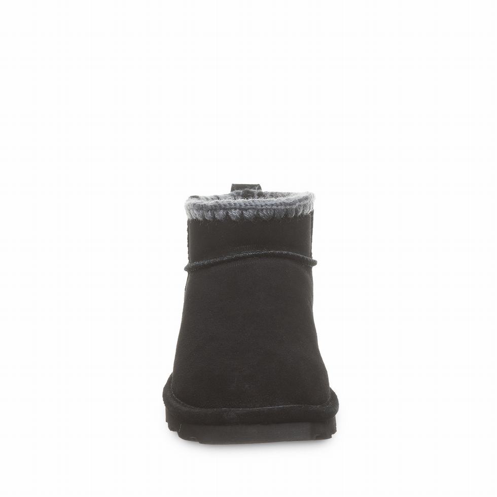 Women Bearpaw Shorty Crochet Boots Black | NJH7918PH