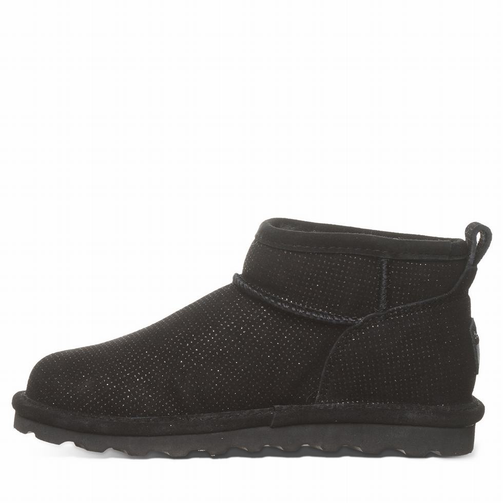 Women Bearpaw Shorty Exotic Boots Black | DNK66BA