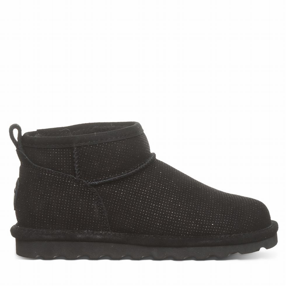 Women Bearpaw Shorty Exotic Boots Black | DNK66BA