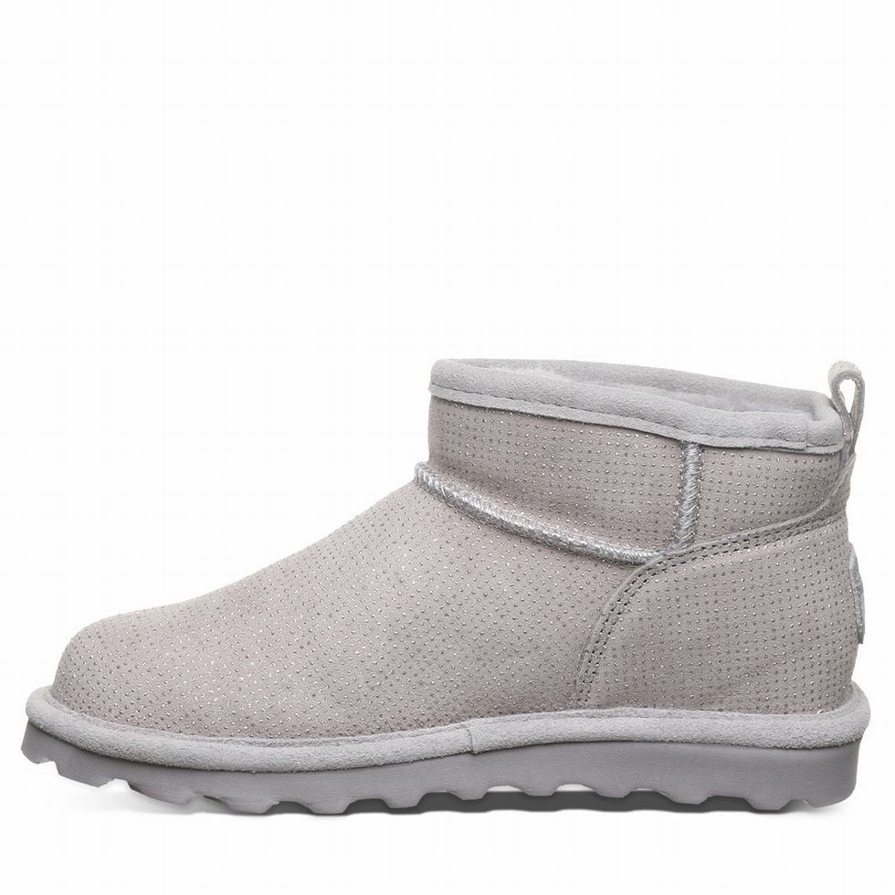 Women Bearpaw Shorty Exotic Boots Grey | TLP8021WU