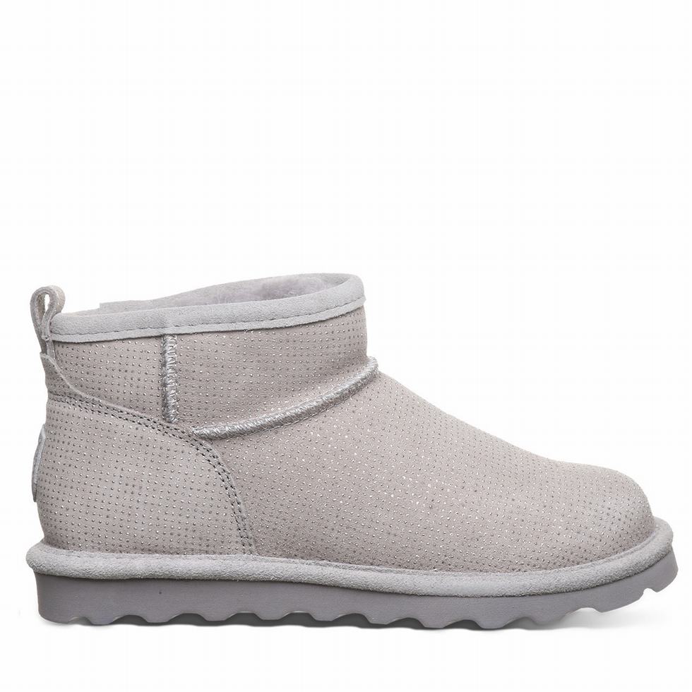 Women Bearpaw Shorty Exotic Boots Grey | TLP8021WU