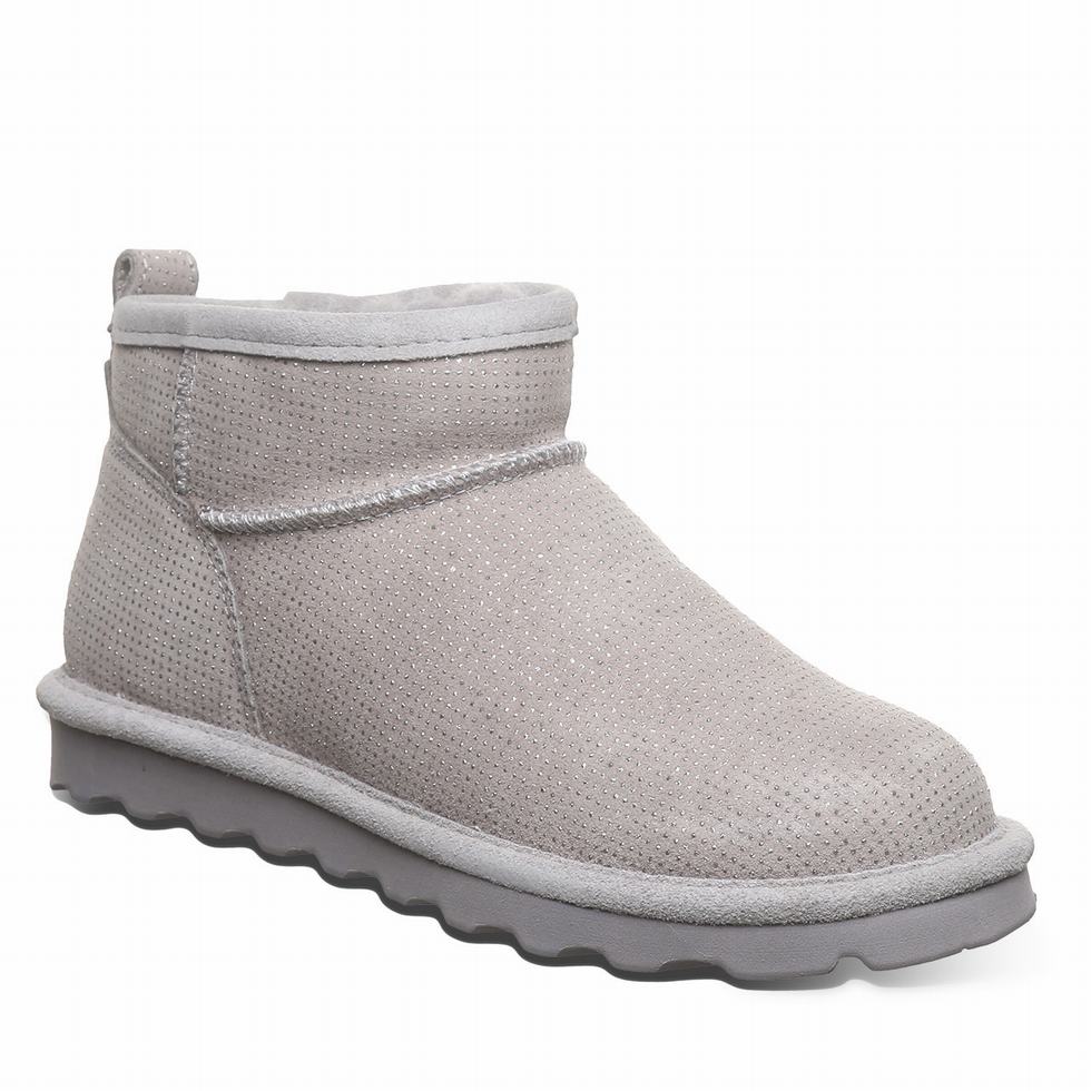 Women Bearpaw Shorty Exotic Boots Grey | TLP8021WU