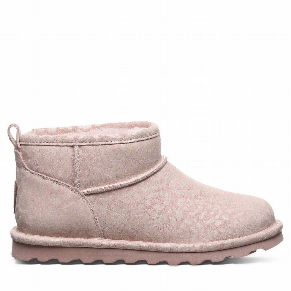 Women Bearpaw Shorty Exotic Boots Pink | YID4581WU