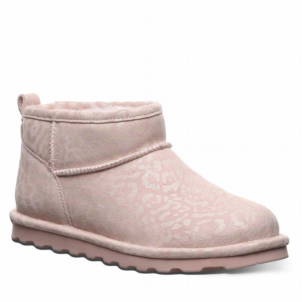 Women Bearpaw Shorty Exotic Boots Pink | YID4581WU