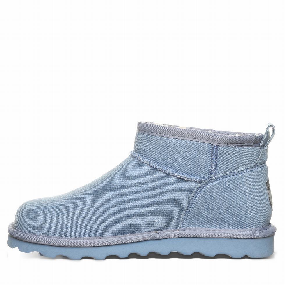 Women Bearpaw Shorty Vegan Boots Blue | WOE3932DI