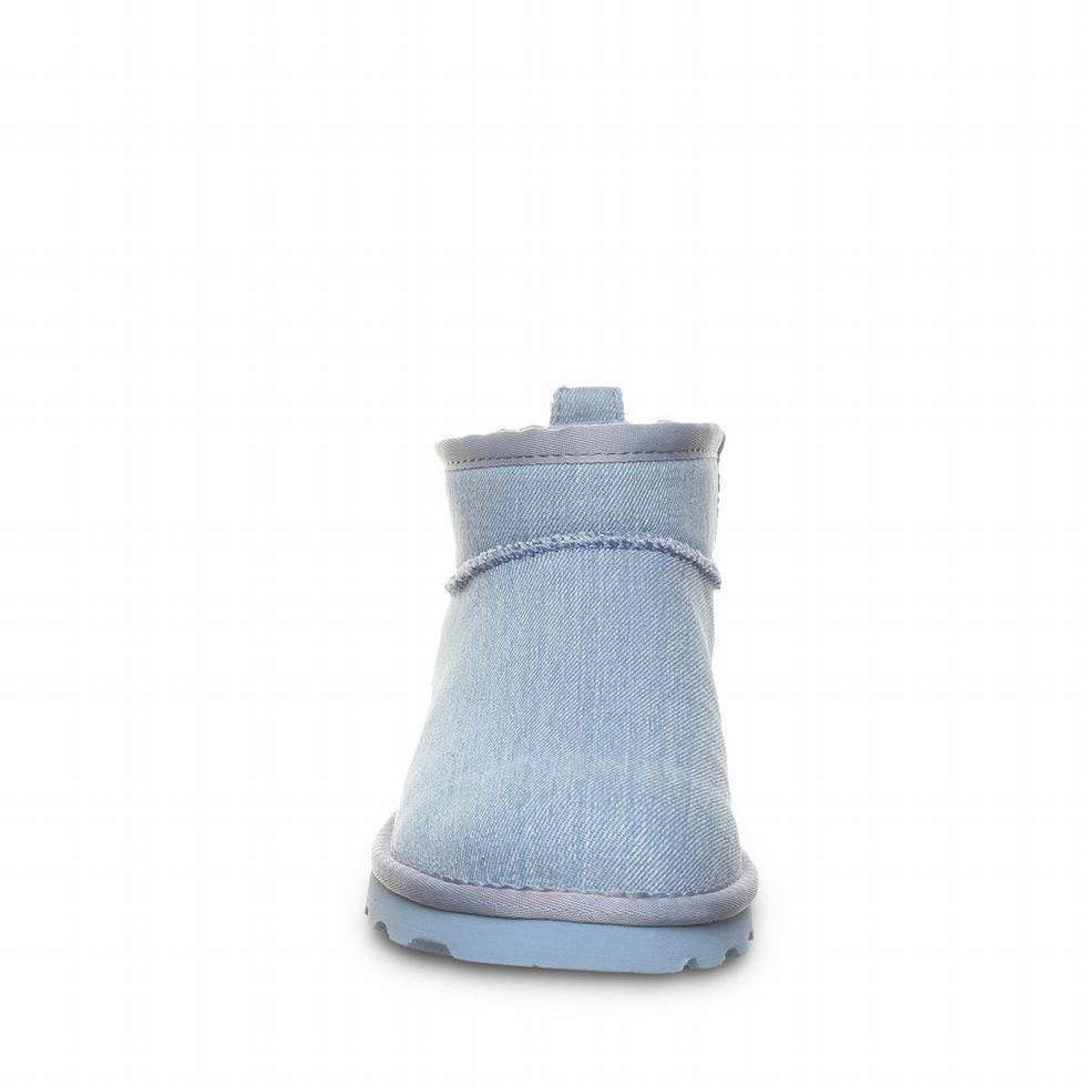 Women Bearpaw Shorty Vegan Boots Blue | WOE3932DI