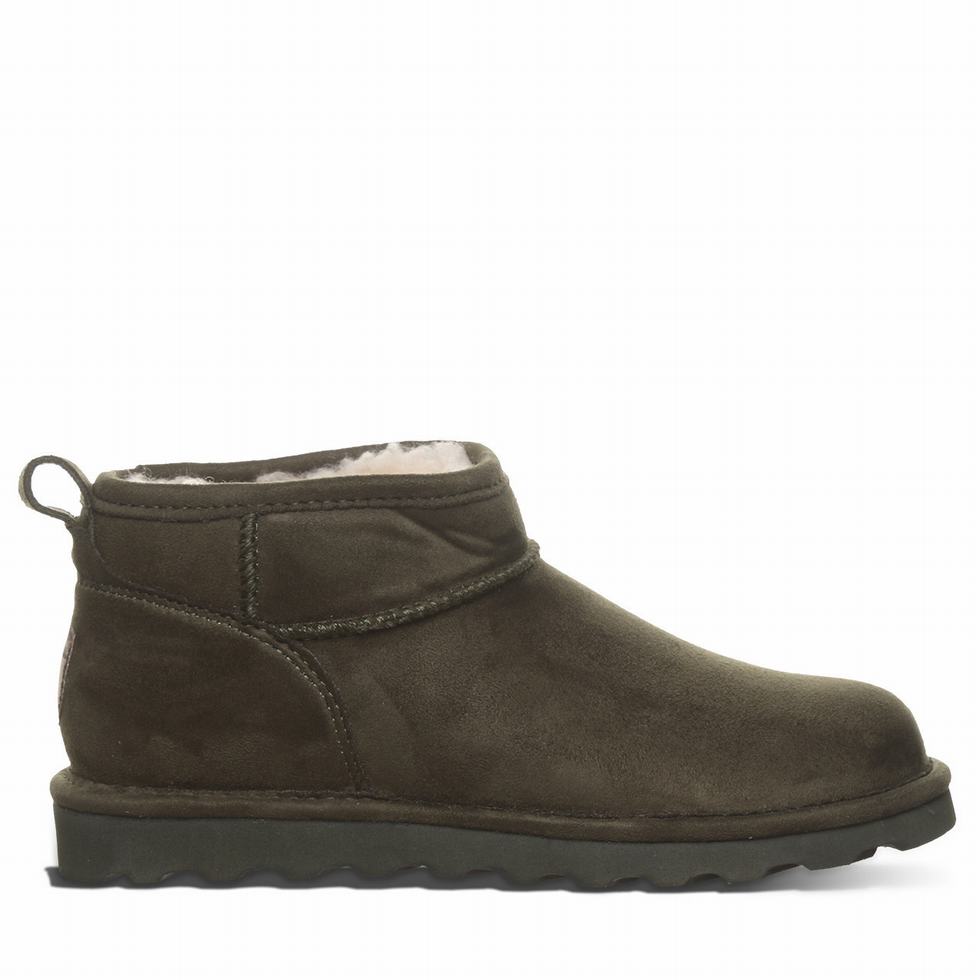 Women Bearpaw Shorty Vegan Boots Green | QKV8074HX