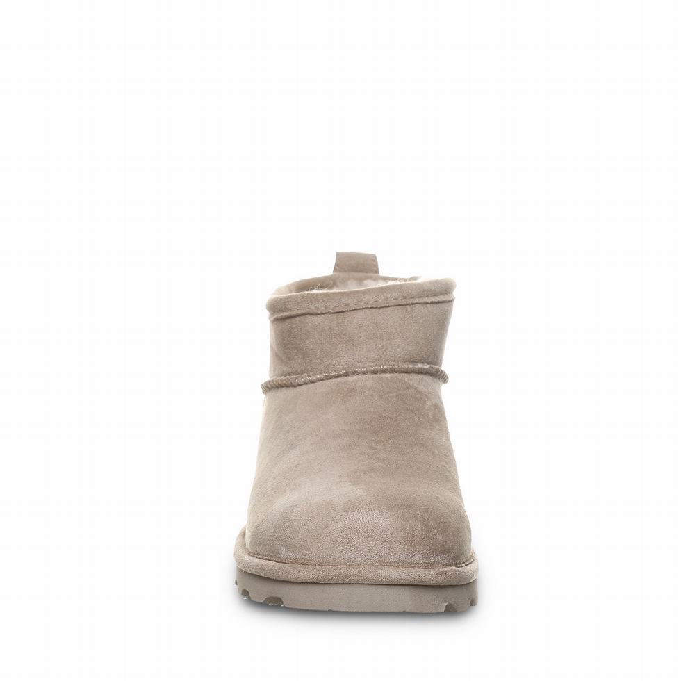 Women Bearpaw Shorty Vegan Boots Grey | QAI1955RX