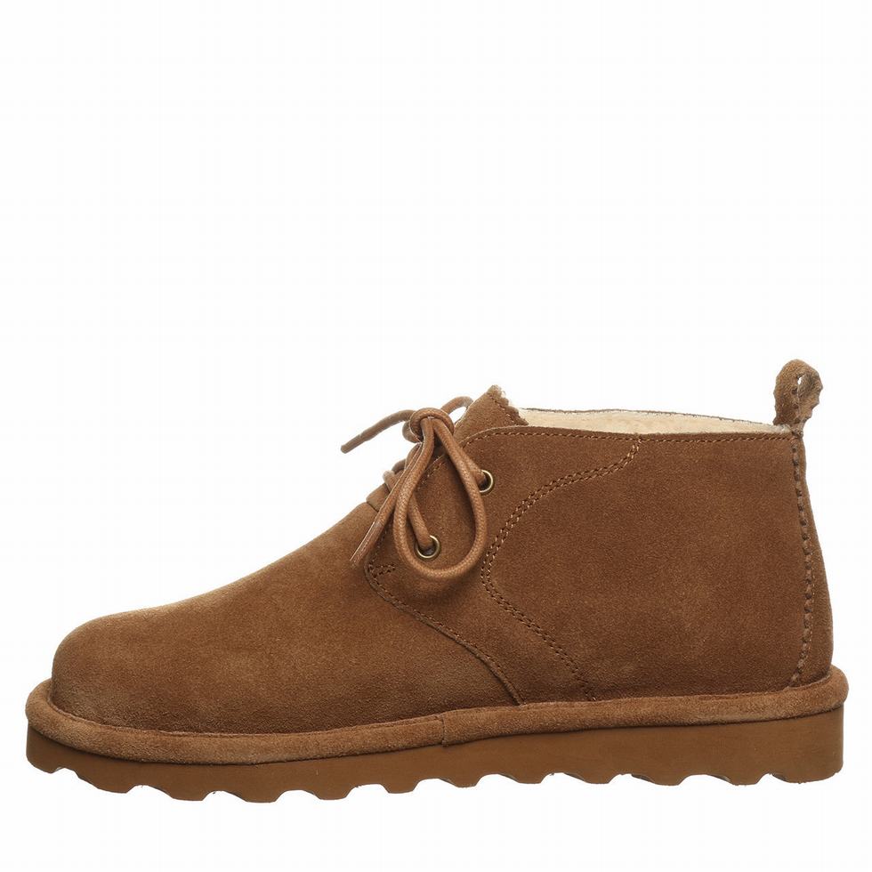 Women Bearpaw Skye Wide Chukka Boots Brown | YPI3782JB