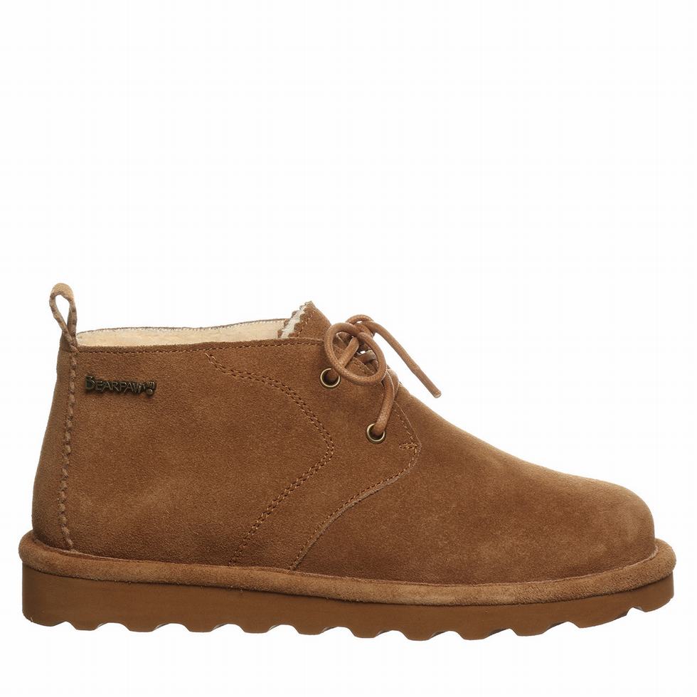 Women Bearpaw Skye Wide Chukka Boots Brown | YPI3782JB