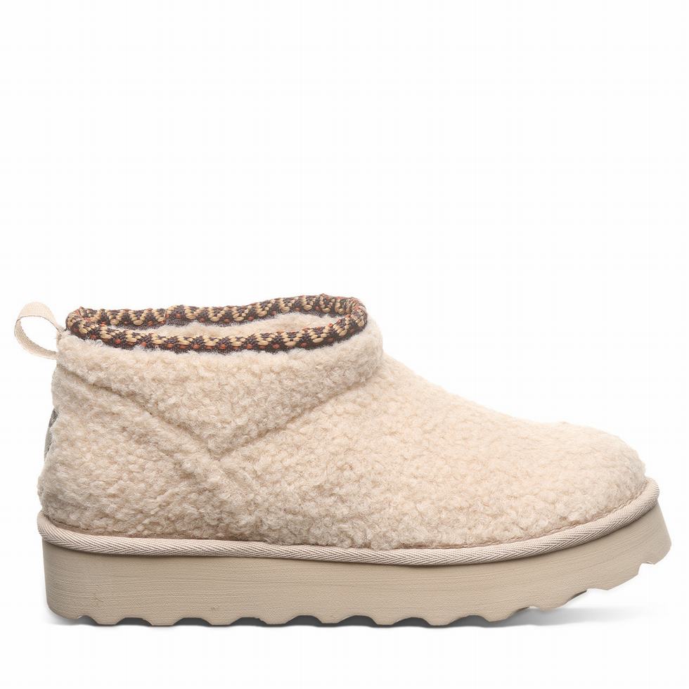 Women Bearpaw Snuggle Daphne Deco Boots Beige | KAD7720RI