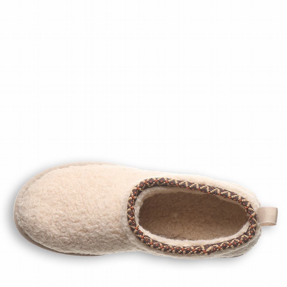 Women Bearpaw Snuggle Daphne Deco Boots Beige | KAD7720RI