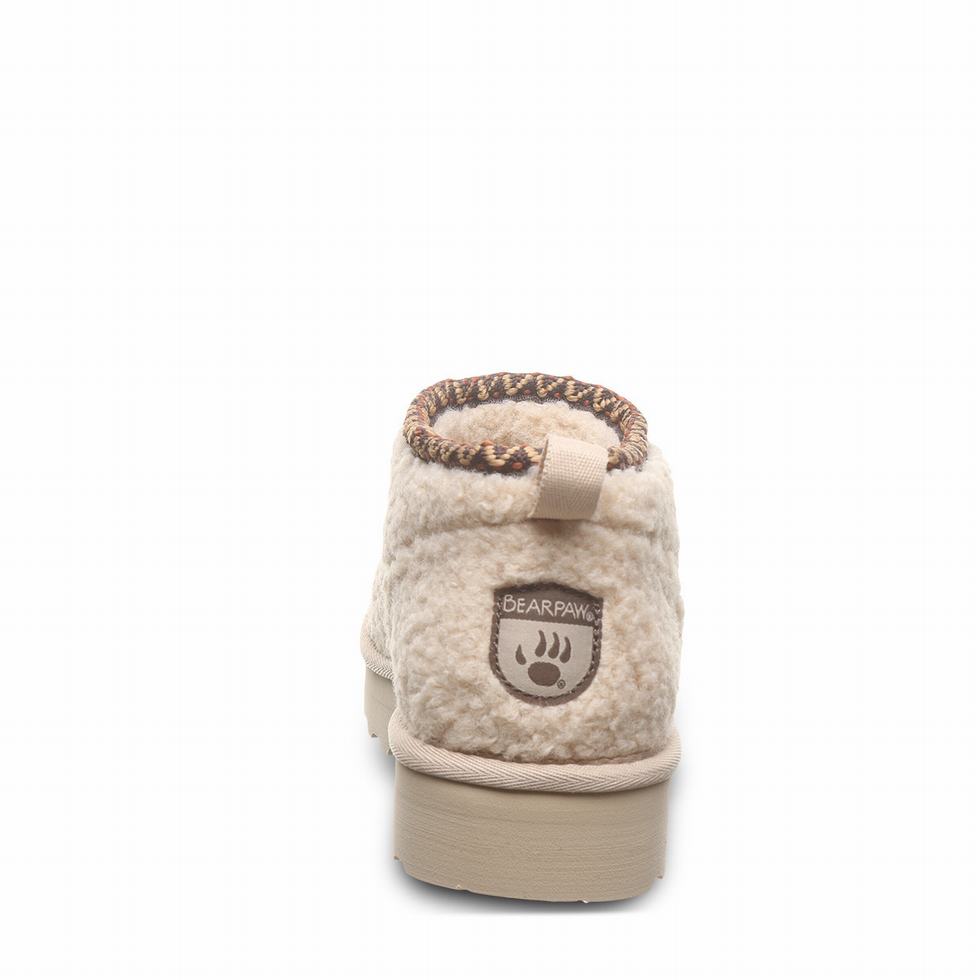 Women Bearpaw Snuggle Daphne Deco Boots Beige | KAD7720RI