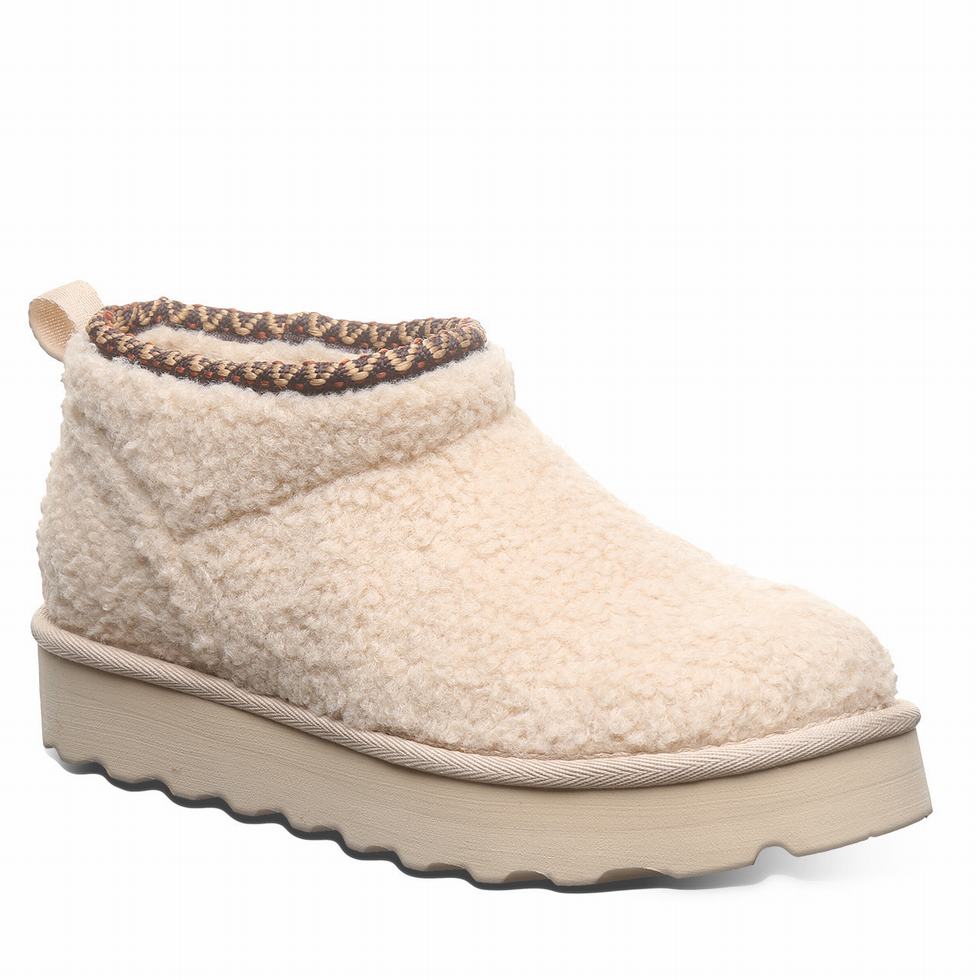 Women Bearpaw Snuggle Daphne Deco Boots Beige | KAD7720RI