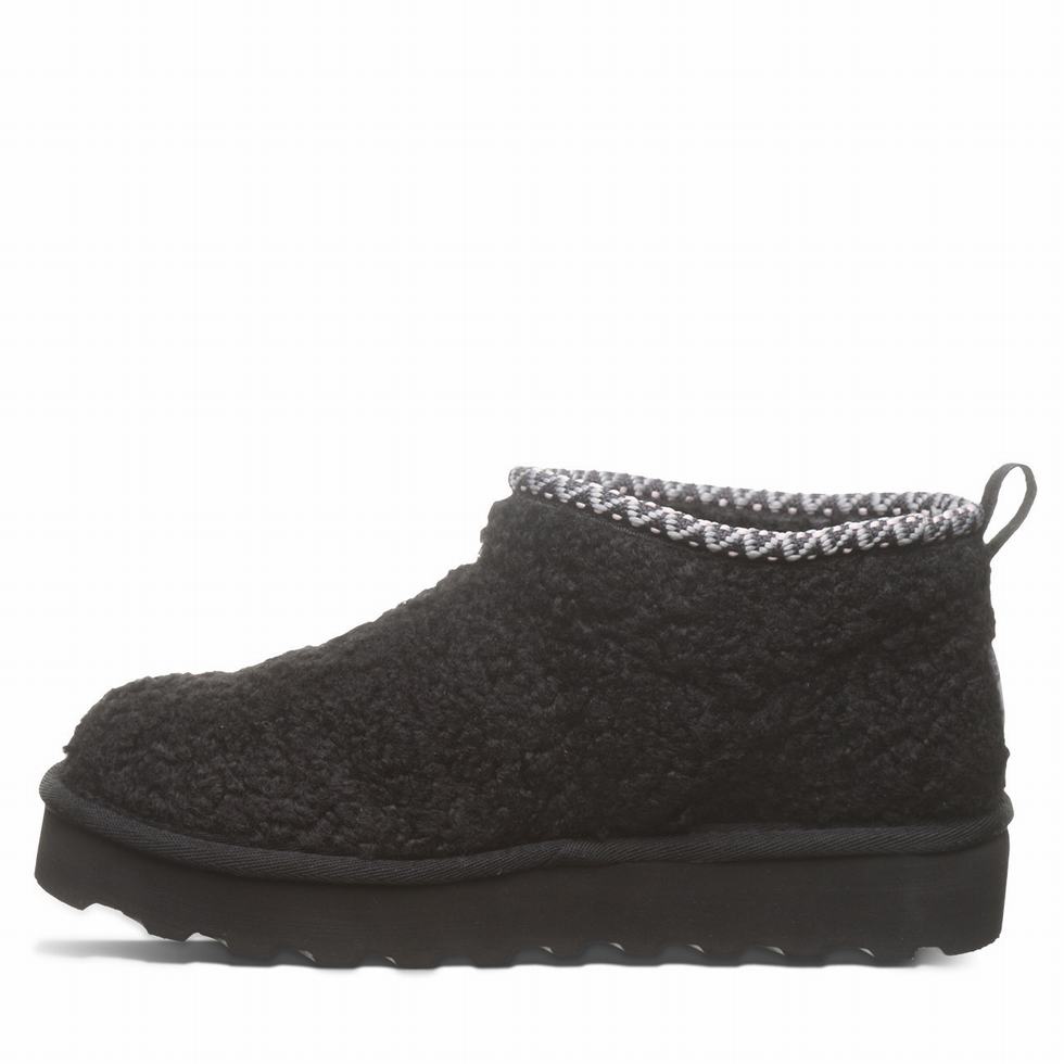 Women Bearpaw Snuggle Daphne Deco Boots Black | REP9641GJ