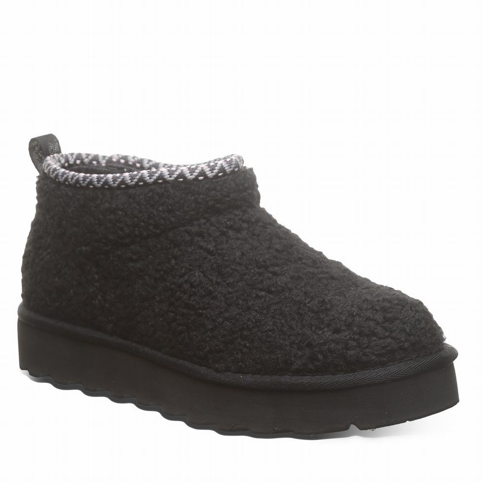 Women Bearpaw Snuggle Daphne Deco Boots Black | REP9641GJ