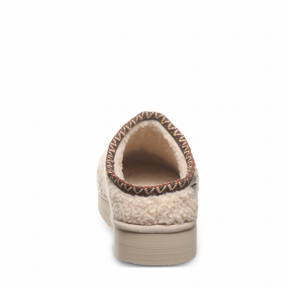 Women Bearpaw Snuggle Martis Slippers Beige | TMI284EN