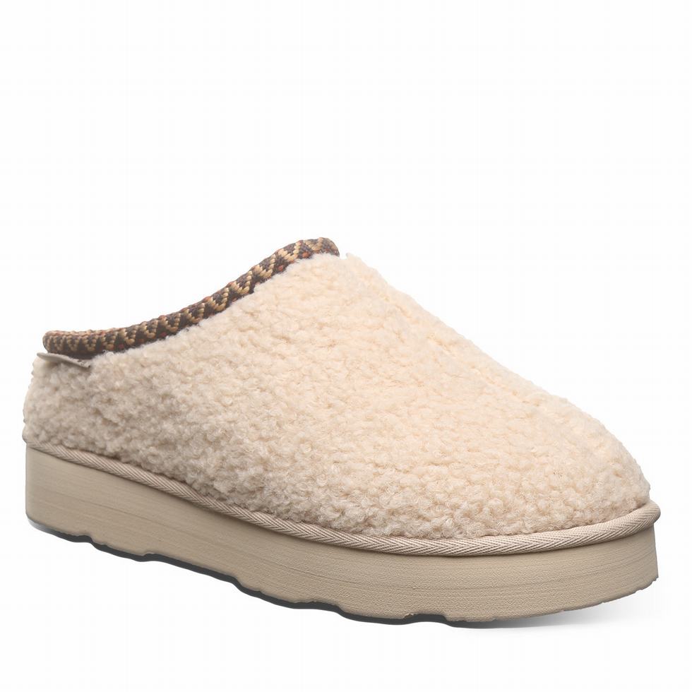 Women Bearpaw Snuggle Martis Slippers Beige | TMI284EN