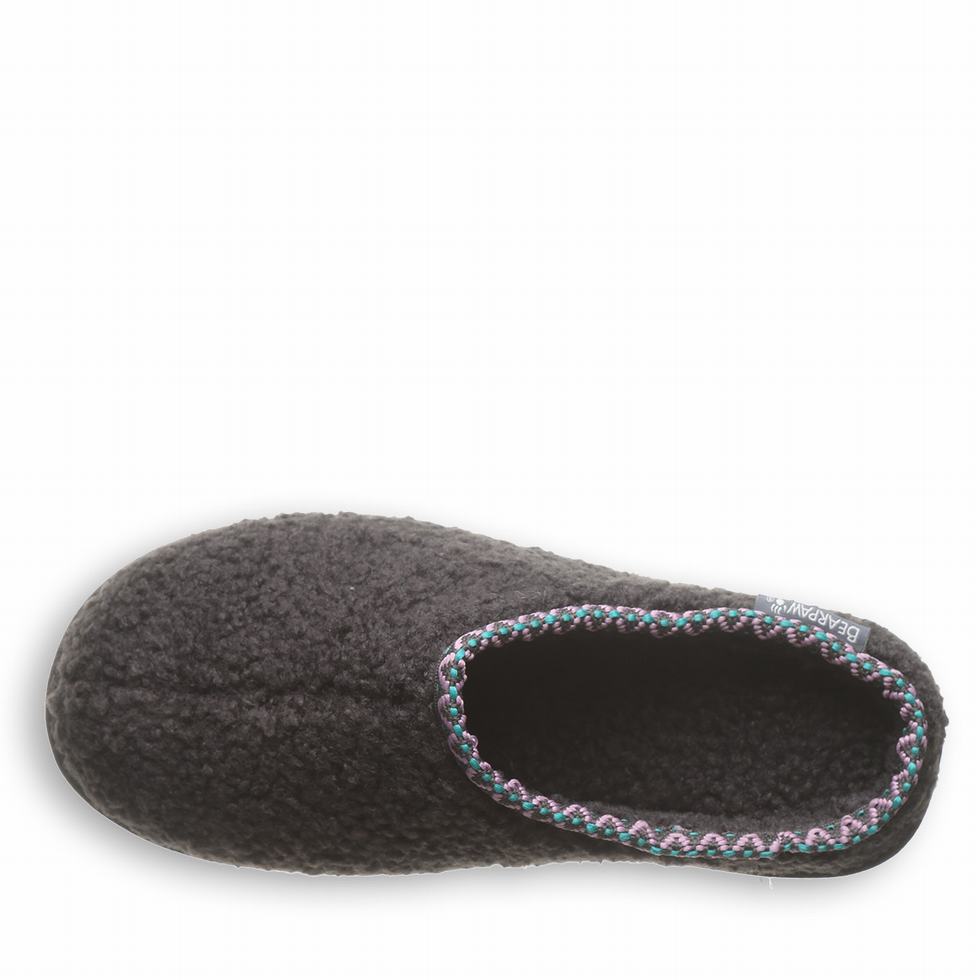 Women Bearpaw Snuggle Martis Slippers Black | KAA1331MG