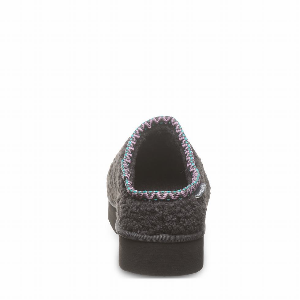 Women Bearpaw Snuggle Martis Slippers Black | KAA1331MG