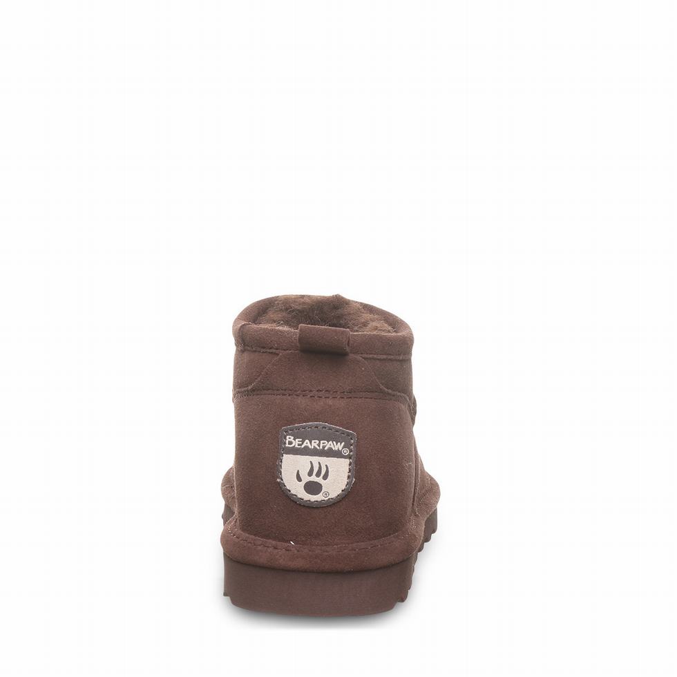 Women Bearpaw Super Shorty Wide Boots Brown | MEV6676KO