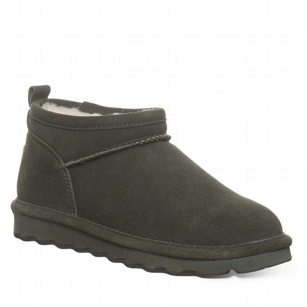 Women Bearpaw Super Shorty Wide Boots Green | AMW3968TY