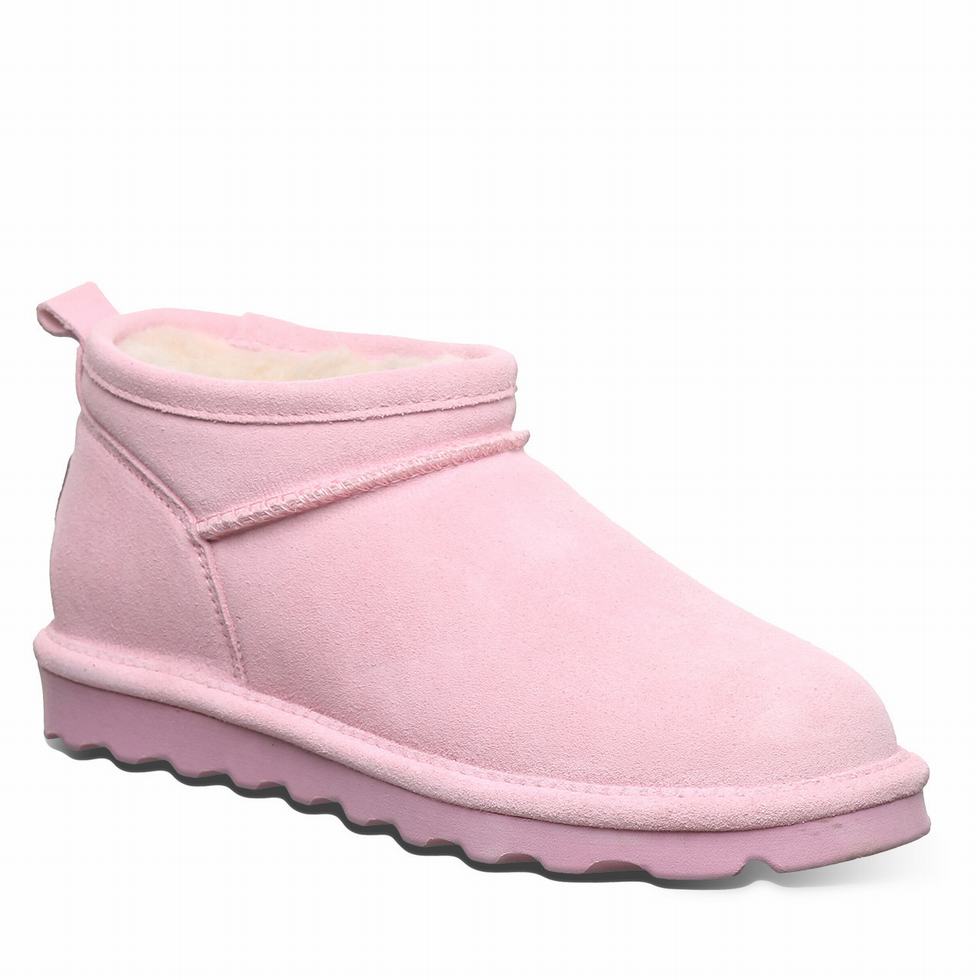 Women Bearpaw Super Shorty Wide Boots Pink | WGH3661WV