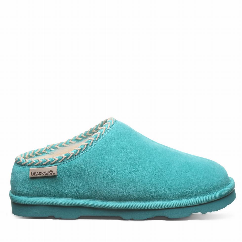 Women Bearpaw Tabitha Slippers Blue | ATC8382QO