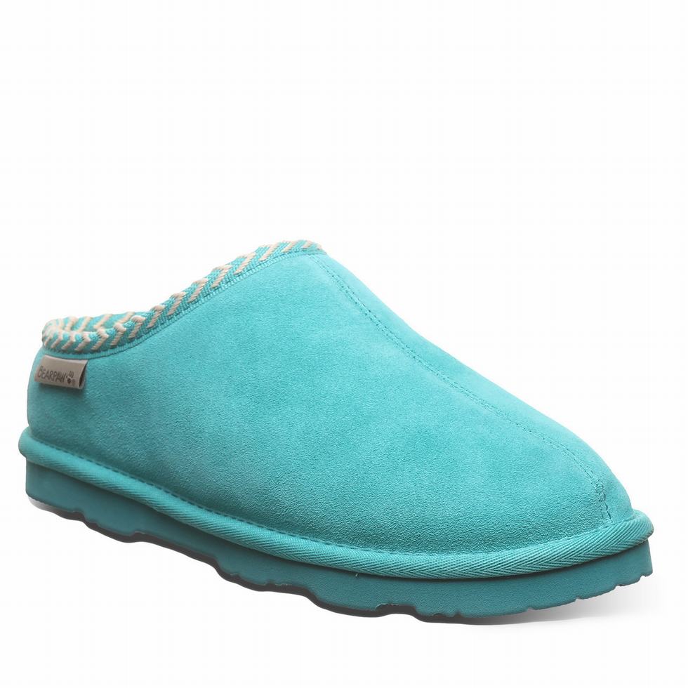 Women Bearpaw Tabitha Slippers Blue | ATC8382QO