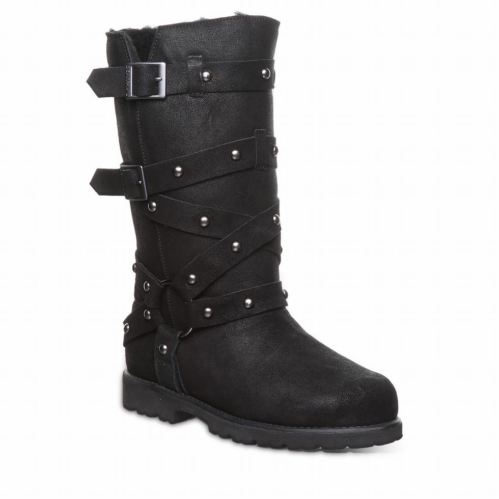 Women Bearpaw Theo Boots Black | DLL6730CZ