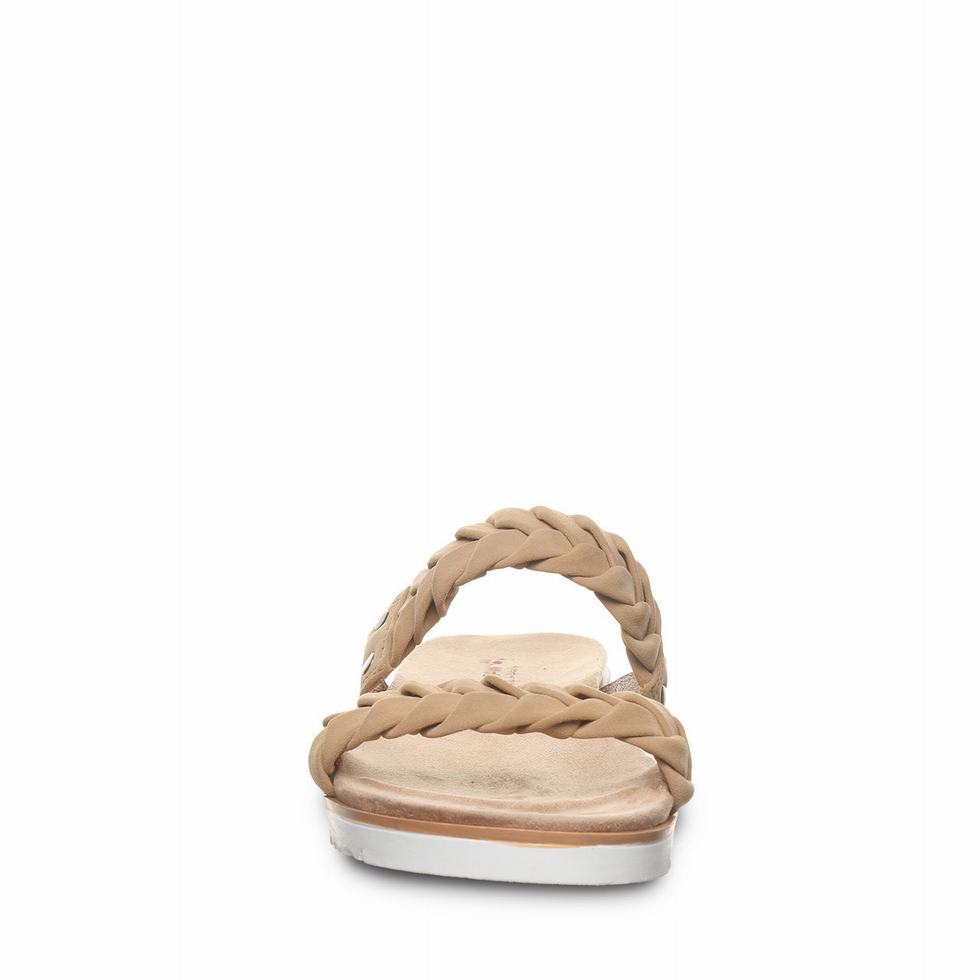 Women Bearpaw Thessa Sandals Brown | IAF588PK