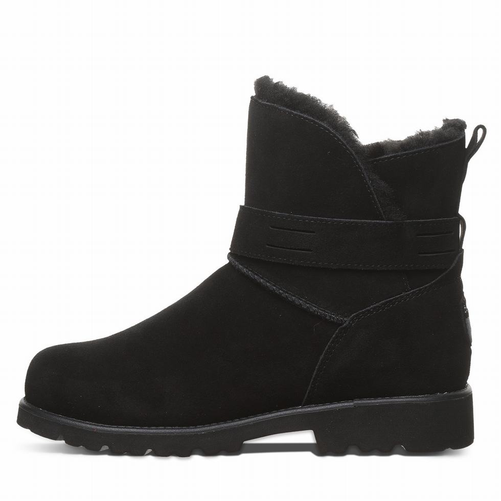 Women Bearpaw Wellston Boots Black | HMQ7359RG