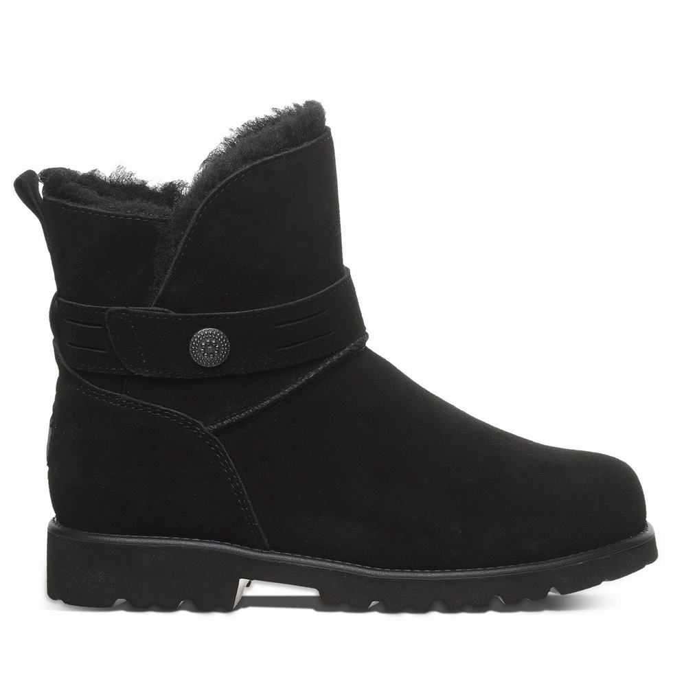 Women Bearpaw Wellston Boots Black | HMQ7359RG