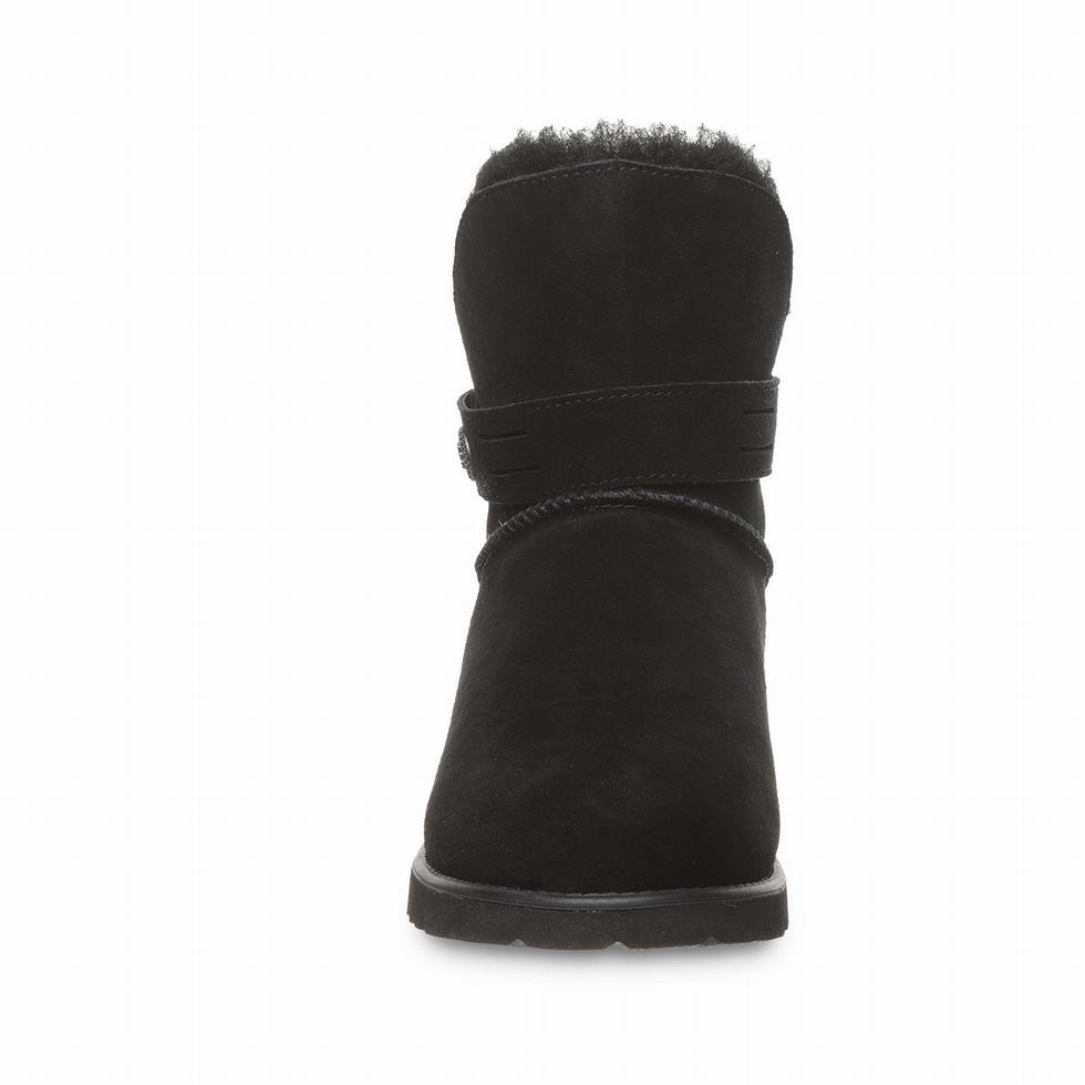 Women Bearpaw Wellston Boots Black | HMQ7359RG