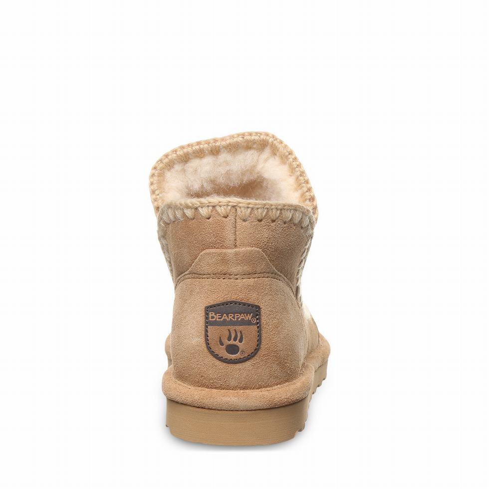 Women Bearpaw Winter Snow Boots Brown | RVZ1389KP