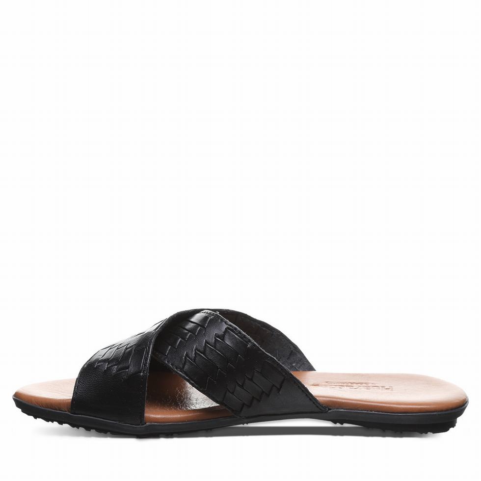 Women Bearpaw Ximena Sandals Black | DEX7669IG