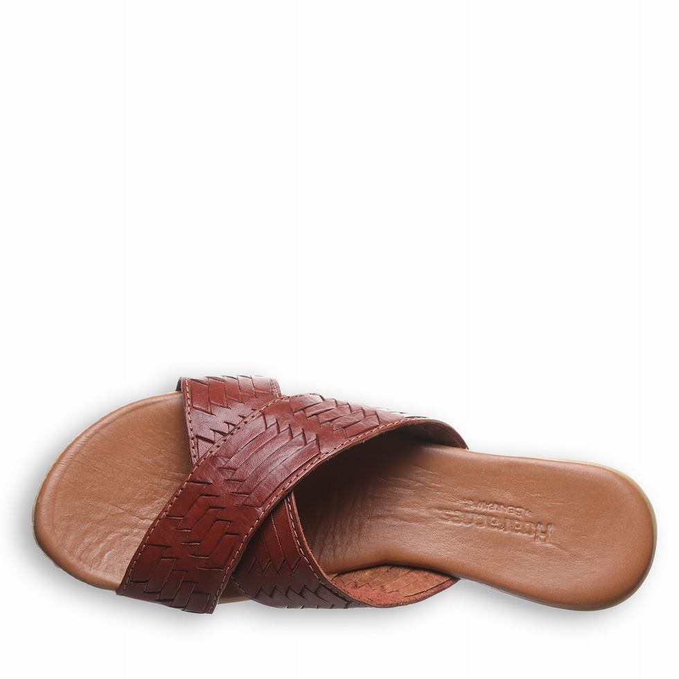 Women Bearpaw Ximena Sandals Brown | IZZ203LI